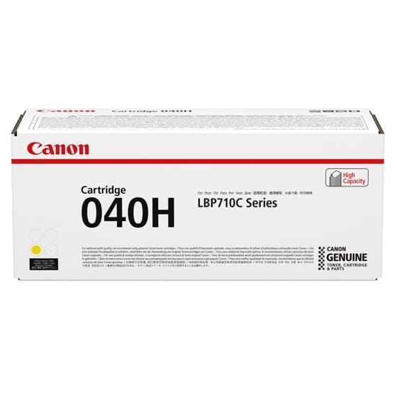 040 Yellow Toner Cartridge, High Capacity - for Use with LBP712CDN - Black: Yiel
