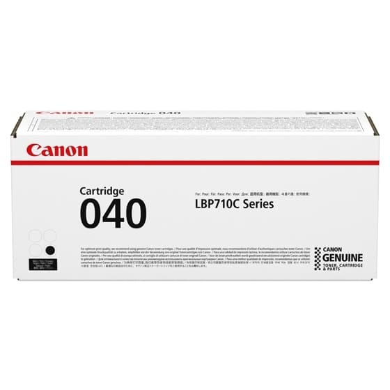 040 Black Toner Cartridge - for Use with LBP712CDN - Black: Yields UP to 6,300 P