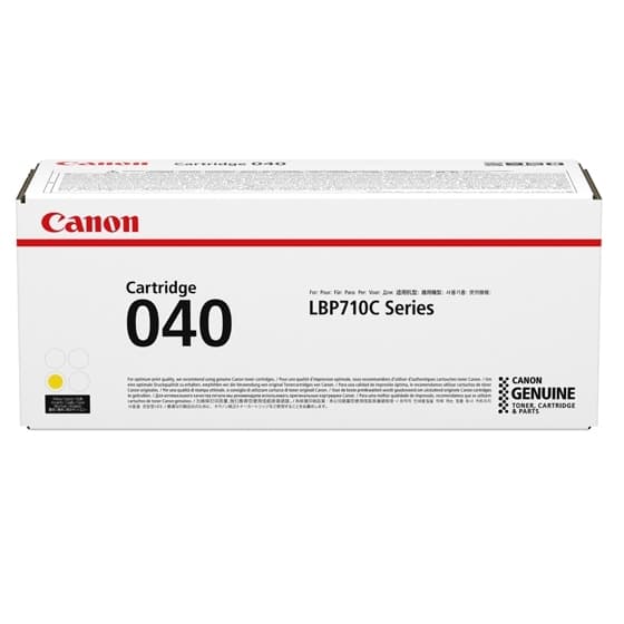 040 Yellow Toner Cartridge - for Use with LBP712CDN - Black: Yields UP to 6,300