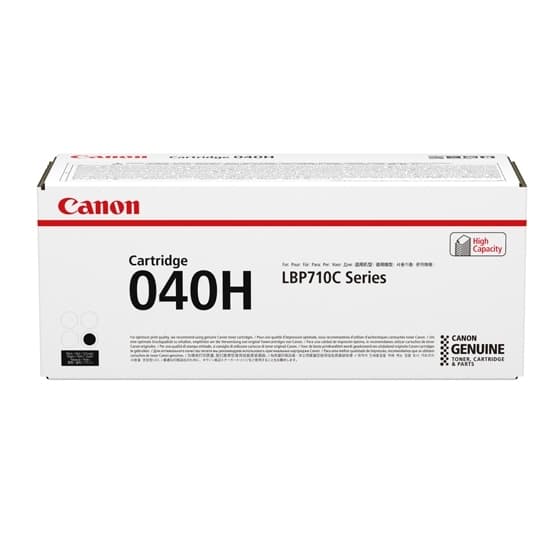 040 Black Toner Cartridge, High Capacity - for Use with LBP712CDN - Black: Yield