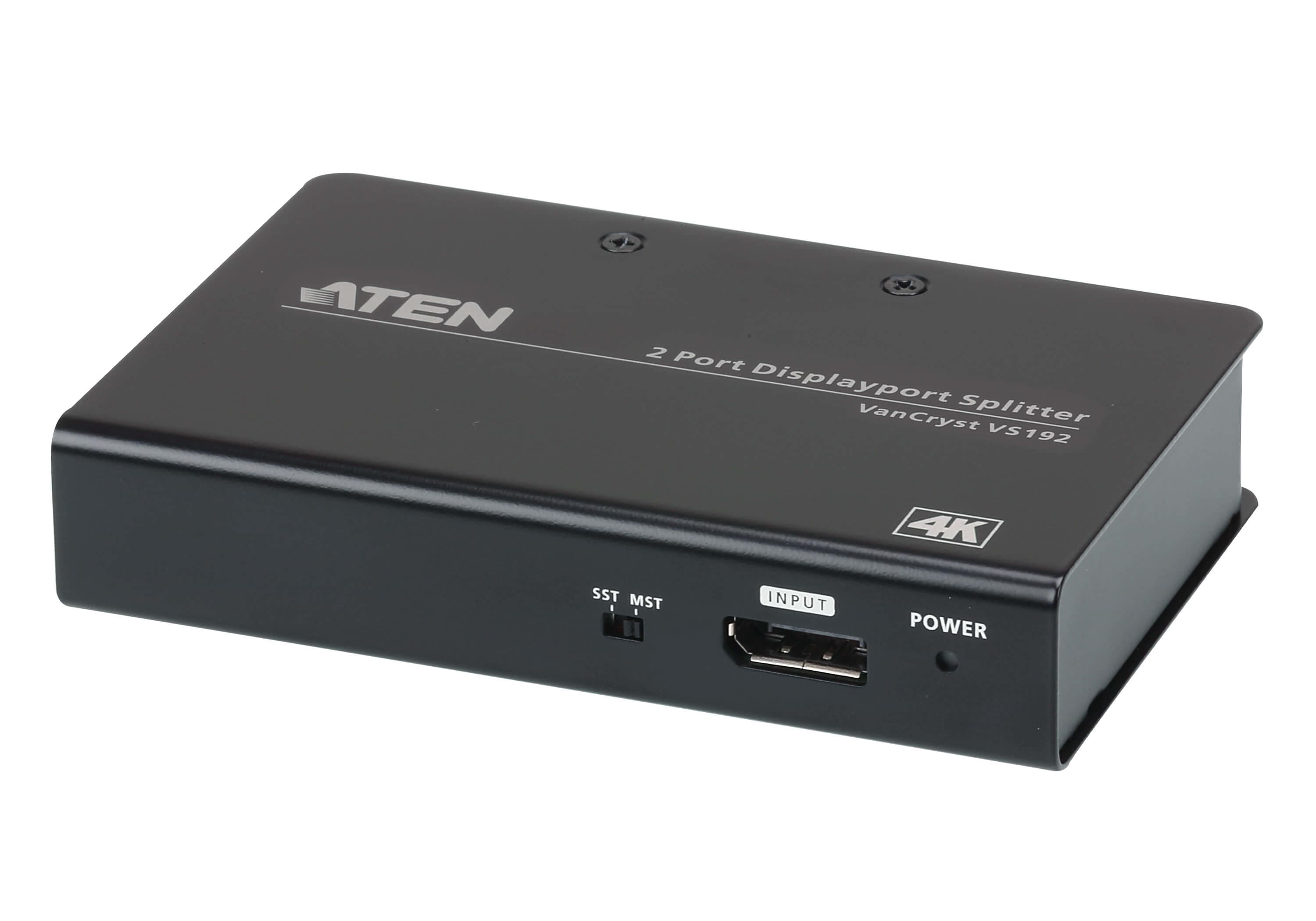 2-PORT 4K DISPLAYPORT SPLITTER WITH MST/SST