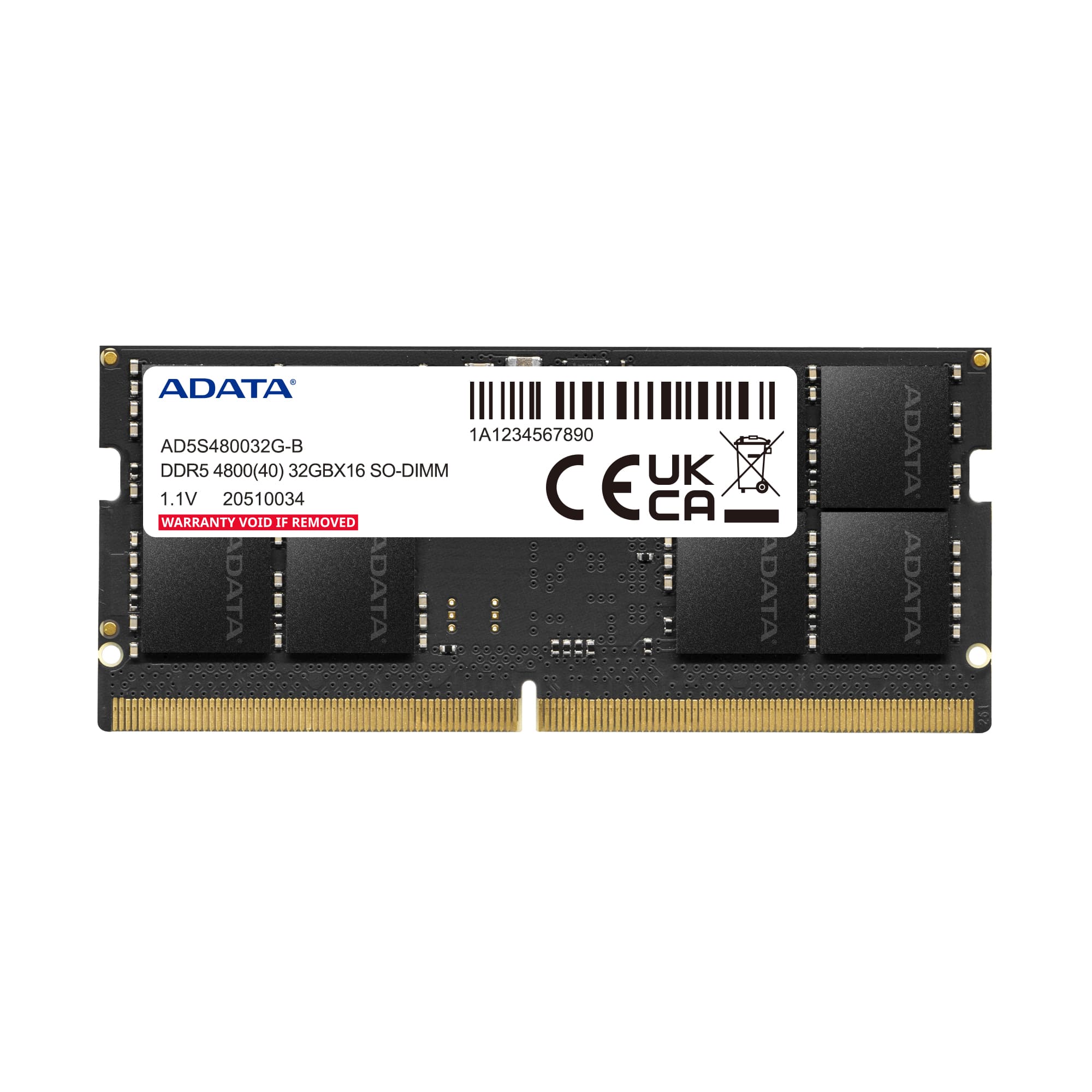 ADATA DDR5 4800 32G SODIMM BULK, AD5S480032G-B