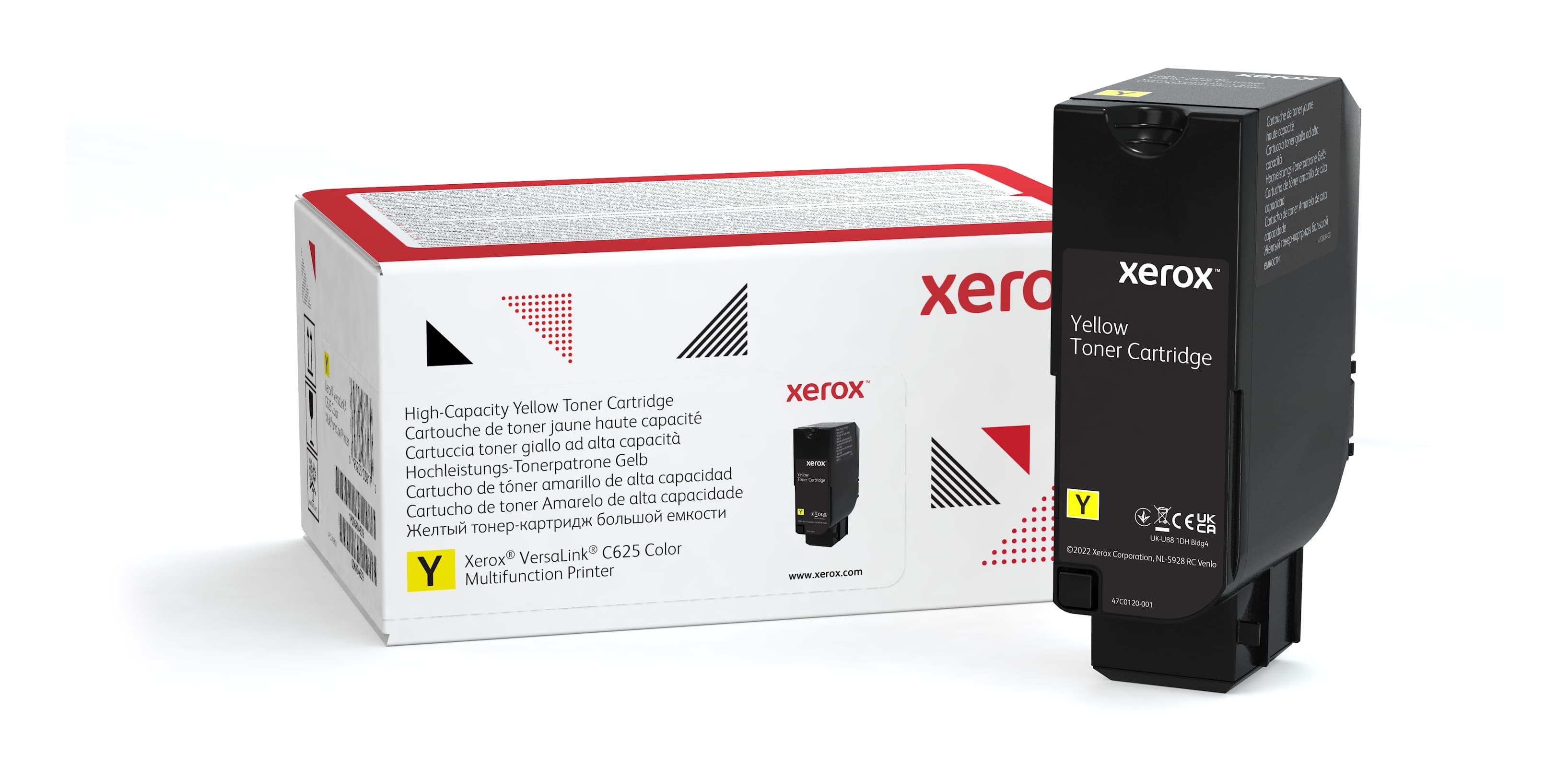 Genuine Xerox Yellow High Capacity Toner Cartridge for the Versalink C625 (use &