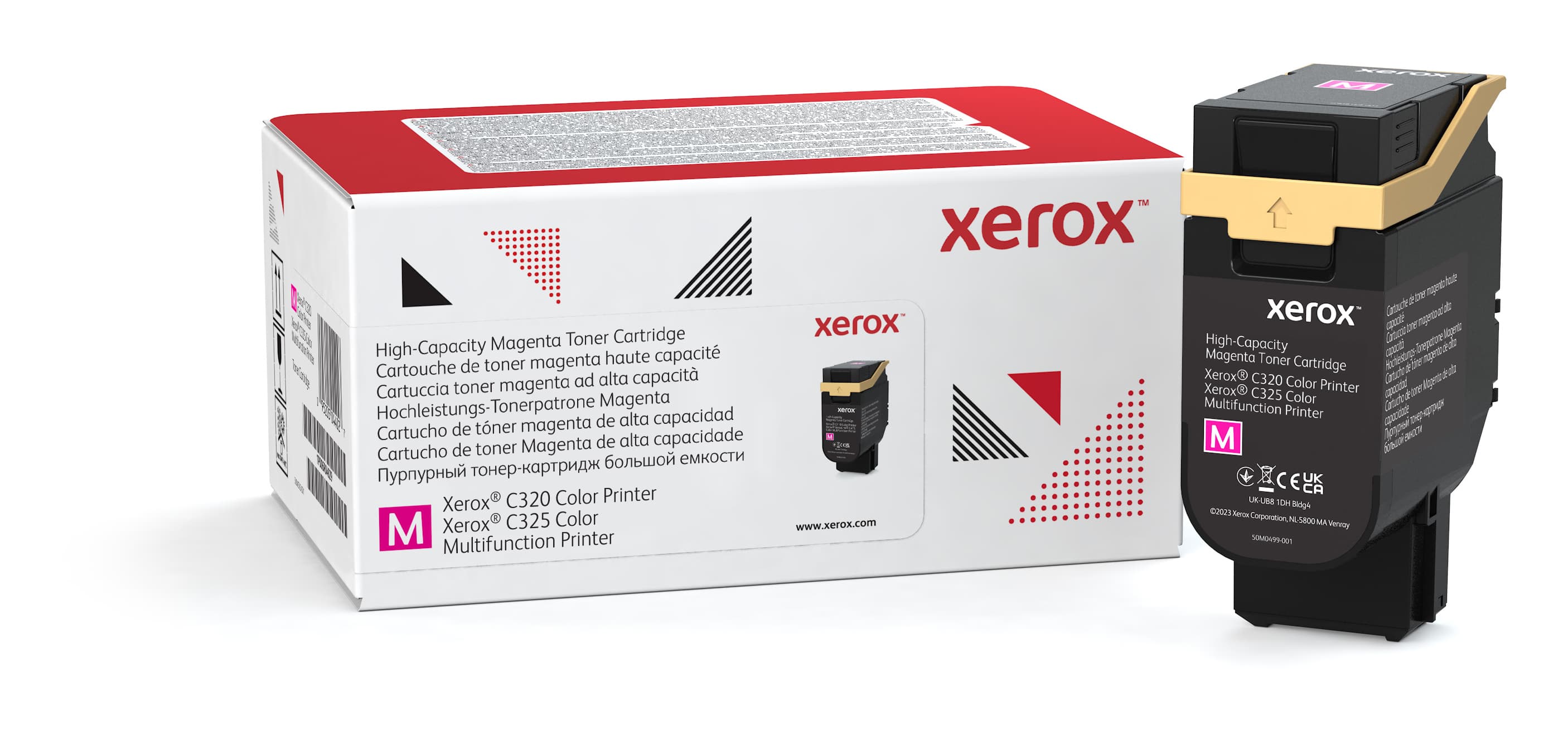Genuine Xerox Magenta High Capacity Toner Cartridge, Xerox C325 Color Printer, (