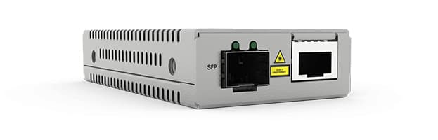 10GT TO SFP+ MINI MEDIA CONVERTER, UNIVERSAL PSU, TAA COMPLIANT