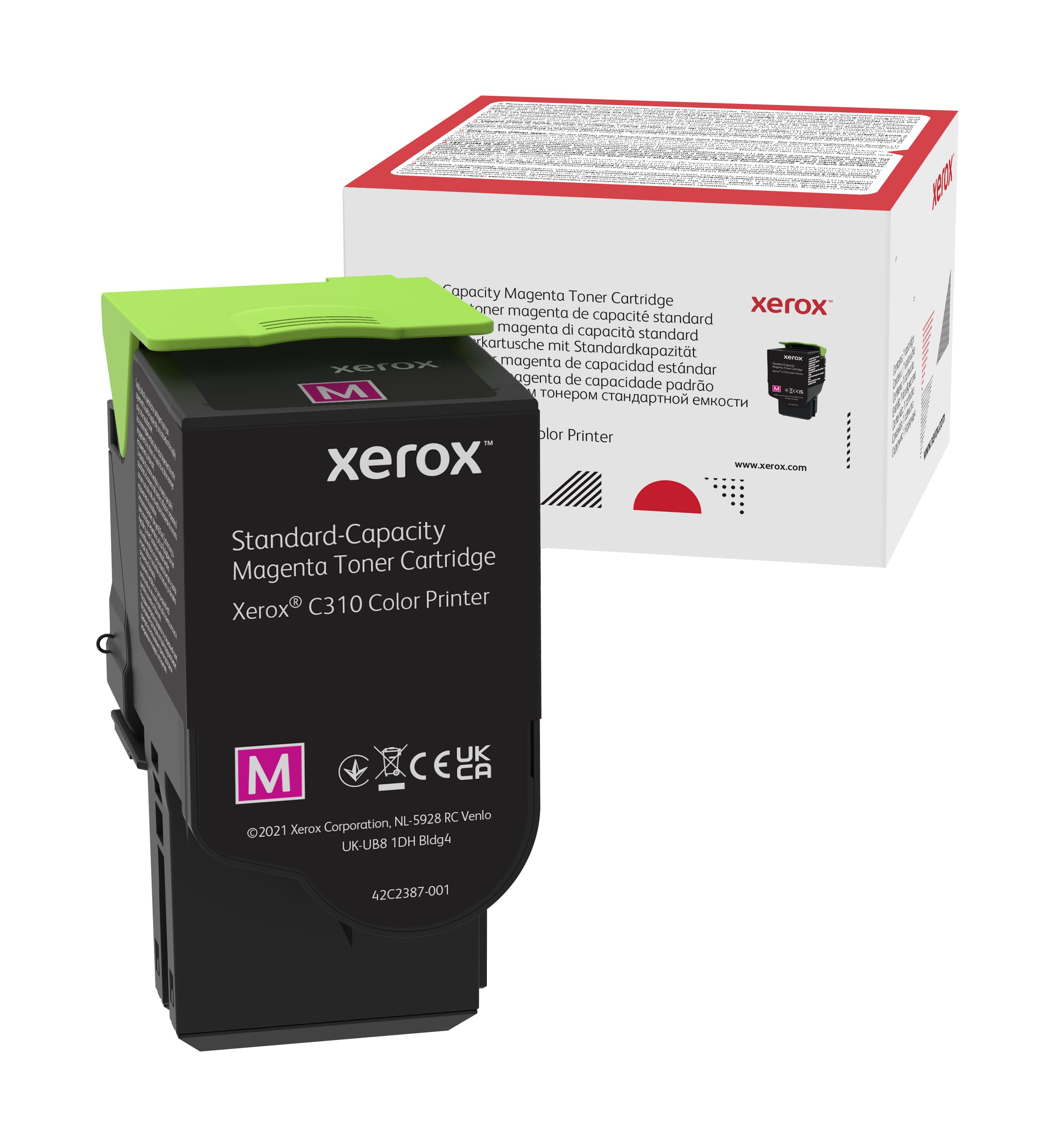 Genuine Xerox Magenta Standard Capacity Toner Cartridge, Xerox C310 Color Printe
