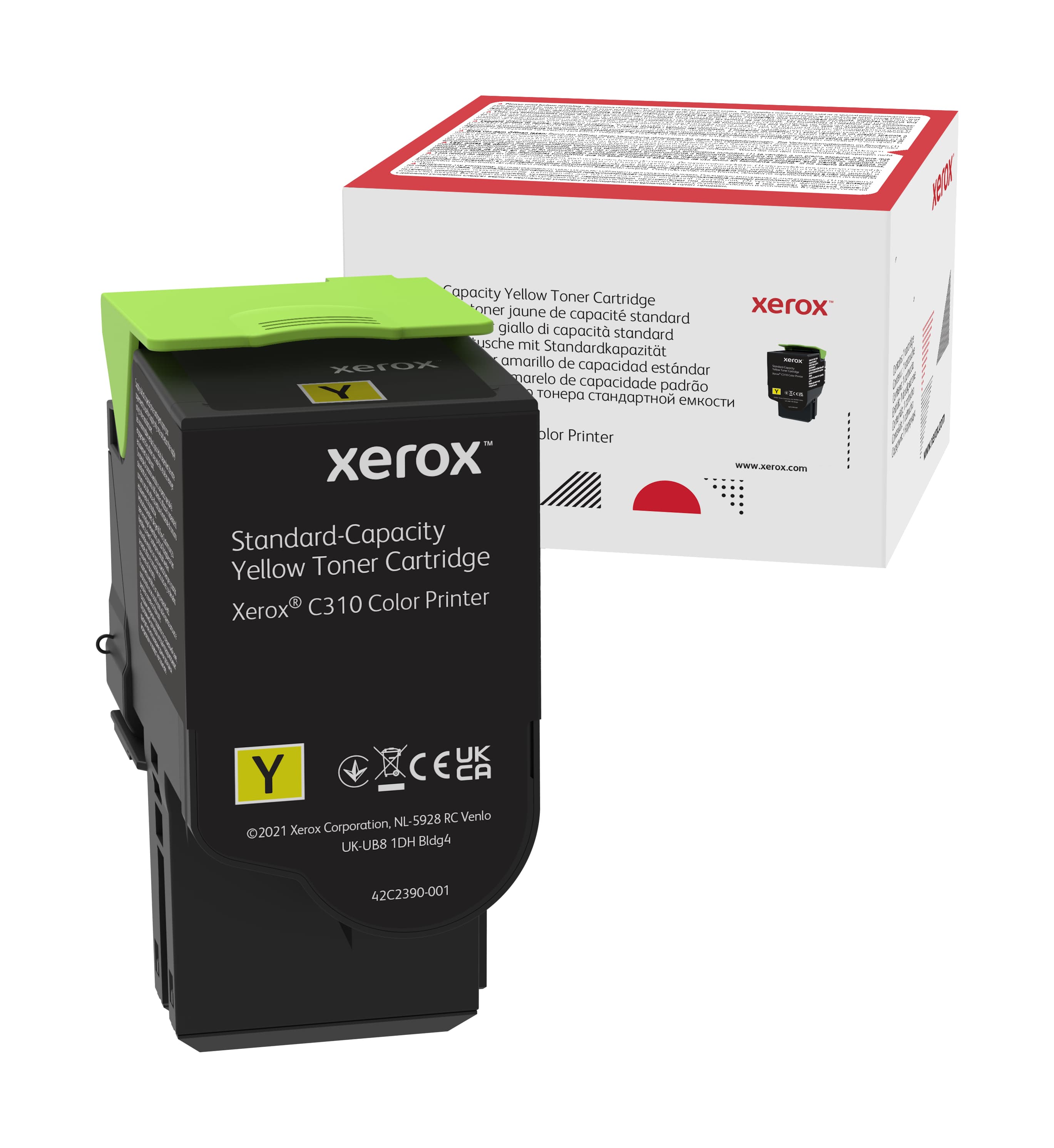 Genuine Xerox Yellow Standard Capacity Toner Cartridge, Xerox C310 Color Printer