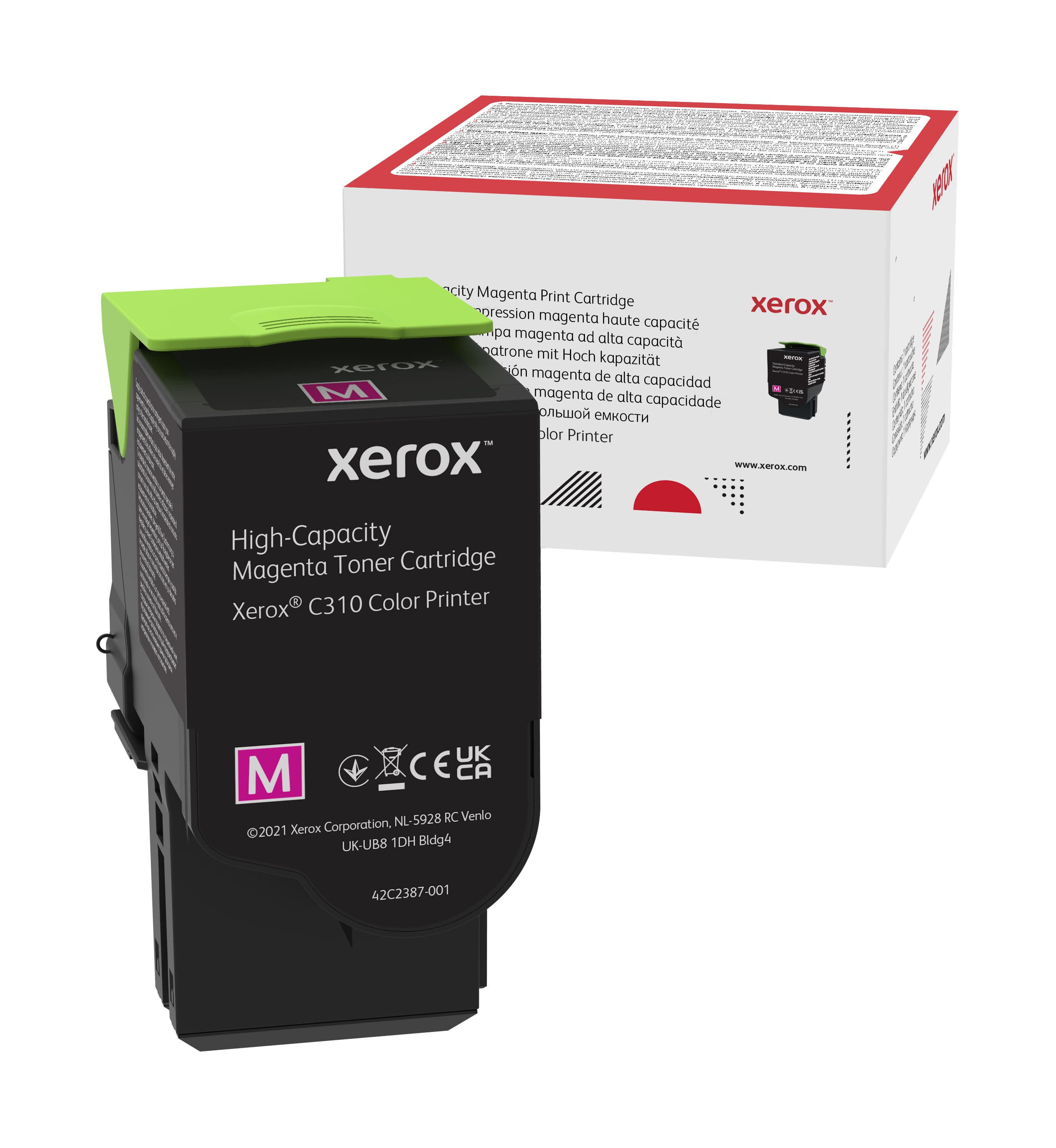 Genuine Xerox Magenta High Capactiy Toner Cartridge, Xerox C310 Color Printer,