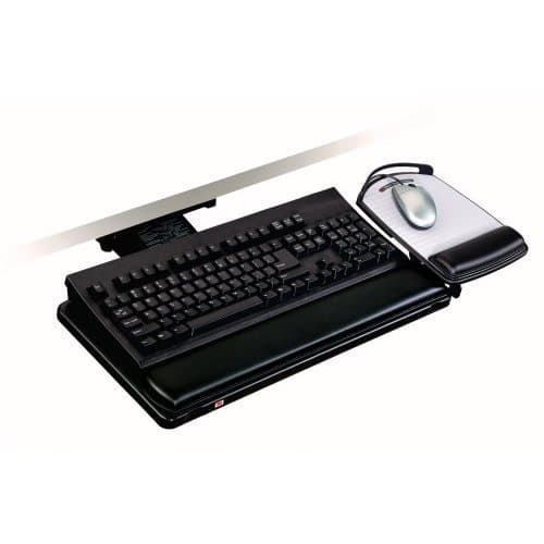 ADJUSTABLE KEYBOARD TRAY,KNOB ADJUST ARM